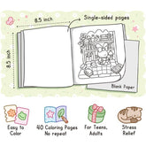 "Little Corner" Coloring Book: Cozy Space Coloring by Coco Wyo (40 Pages) Simple Coco Wyo